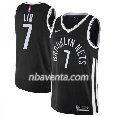Camiseta Hombre Brooklyn Nets Jeremy Lin 7 Nike City Edition Swingman